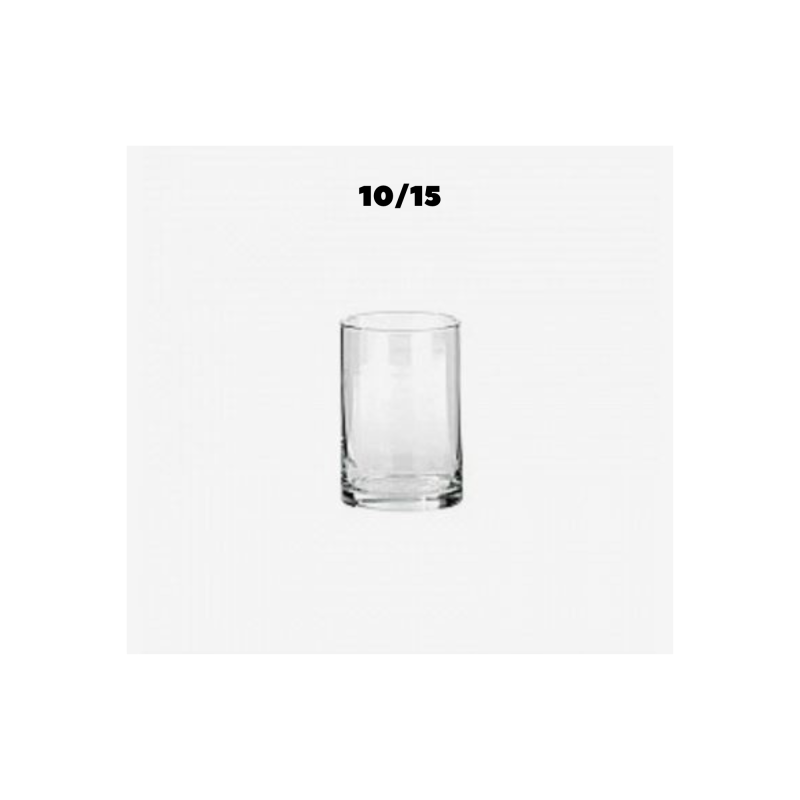 Vaso Cilindrico in Vetro Trasparente Diverse Misure | Vendita Ingrosso