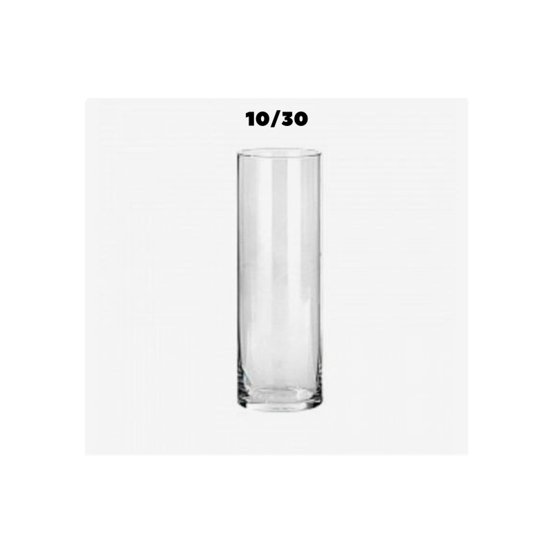 Vaso Cilindrico in Vetro Trasparente Diverse Misure | Vendita Ingrosso