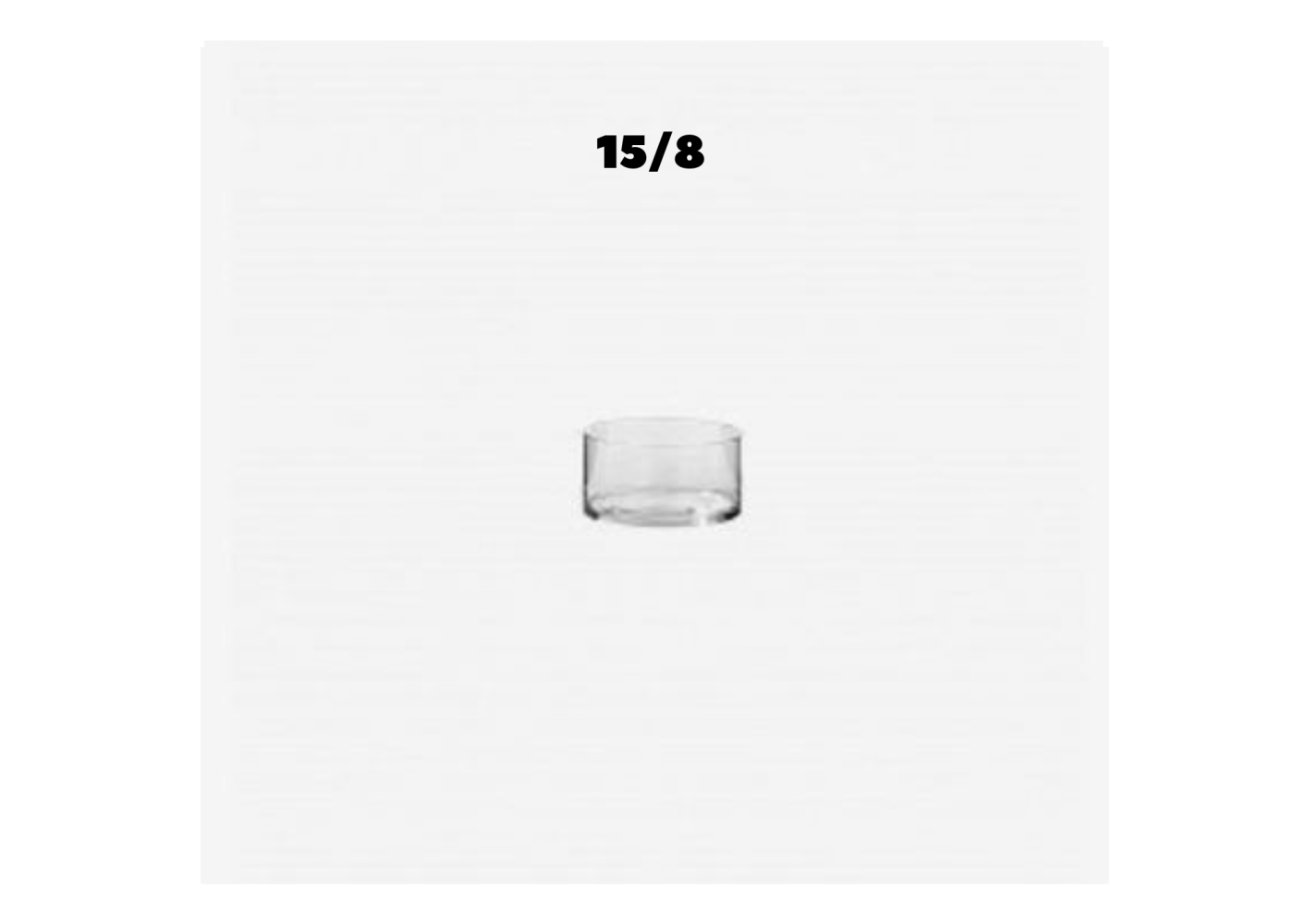 Vaso Cilindrico in Vetro Trasparente Diverse Misure | Vendita Ingrosso