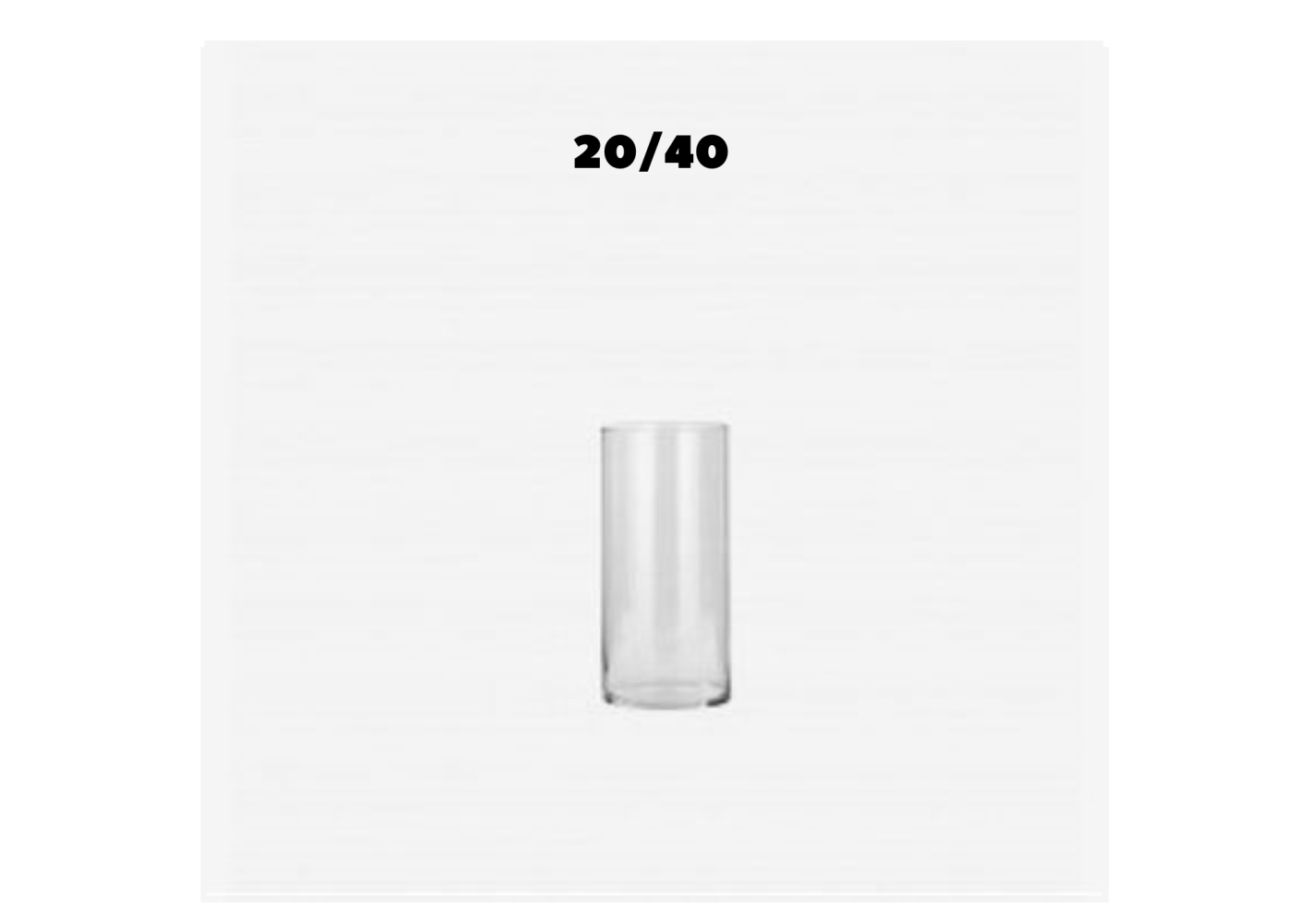 Vaso Cilindrico in Vetro Trasparente Diverse Misure | Vendita Ingrosso