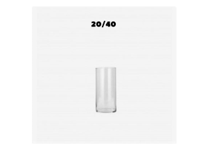Vaso Cilindrico in Vetro Trasparente Diverse Misure | Vendita Ingrosso