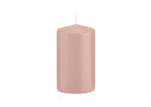 Candela decorativa rosa tinta unita Candela decorativa rosa tinta unita