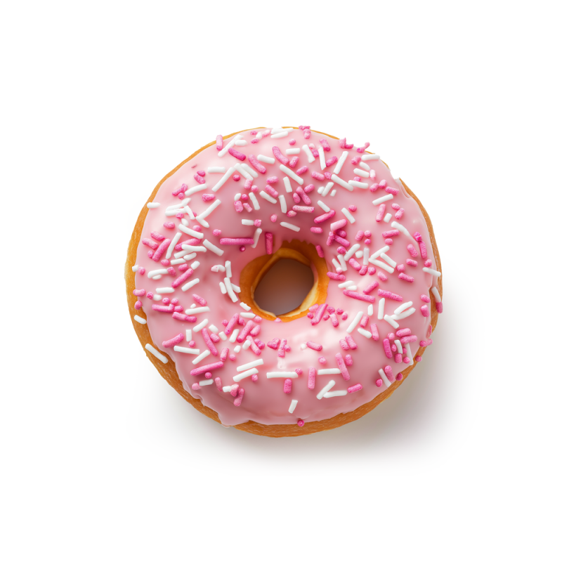 Donuts alla fragola (6 pezzi)Incartare