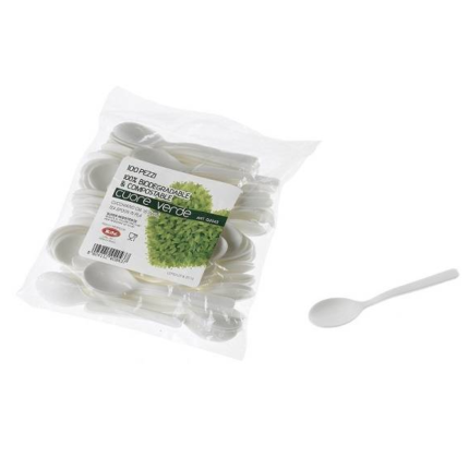 Cucchiaini Bio in CPLA 10CM (50 pezzi) Cucchiaini Bio in CPLA 10CM (50 pezzi)