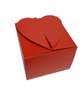 Scatola monoporzione cuore rosso Scatola monoporzione cuore rosso