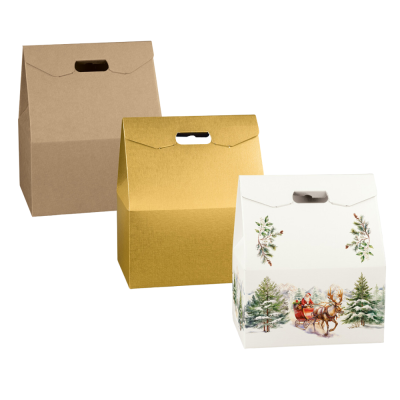 Baulotto porta panettone e bottiglia