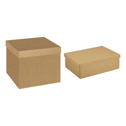 Scatola regalo fondo coperchio avana
