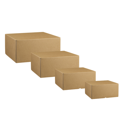 Scatola Marmotta in cartoncino avana Scatola Marmotta in cartoncino avana