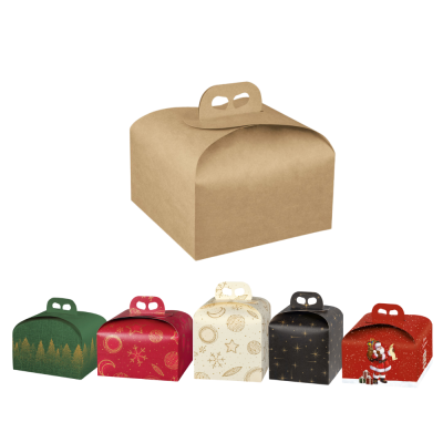Scatole porta Panettone con manico 1Kg
