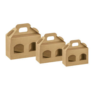 Scatola porta vasetti con due finestre Scatola porta vasetti con due finestre