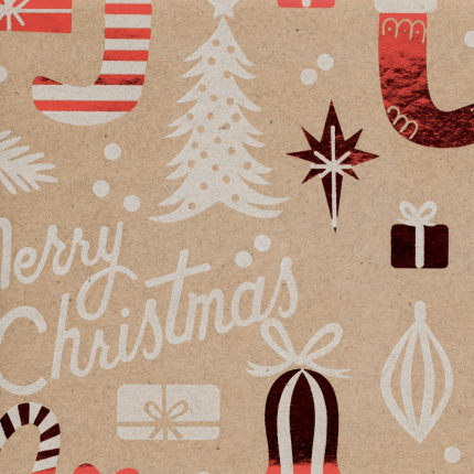 Ahfulife 2 Rotoli 43cm x 15m di Carta da Regalo di Natale, Carta Kraft Riciclabile per Imballaggi Natalizi, Carta Natalizia Rolls Kraft (M-Alce e Buon Natale