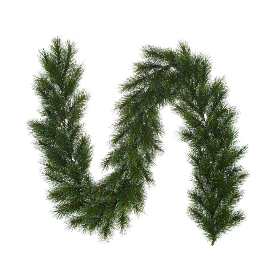 Ghirlanda di pino artificiale Norfolk al tatto, 2 pezzi, ghirlanda di pino artificiale, ghirlanda di pino norfolk, per Natale, vacanze, stagionale, decorazione per interni e mantello (2 piedi