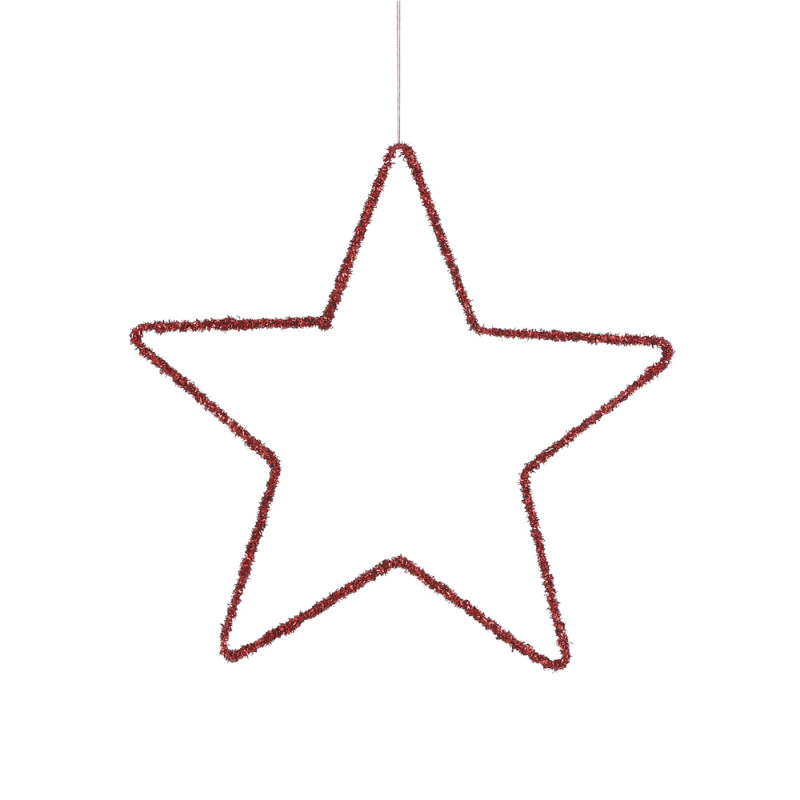 Stella decorativa rossa