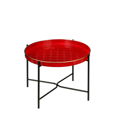Tavolino amigo tondo rosso