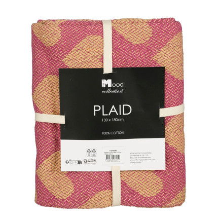 Coperta fucsia con cuori