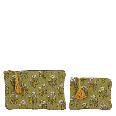 Pochette fantasia verde (2 pezzi)