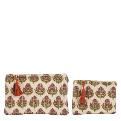 Pochette fantasia beige (2 pezzi)