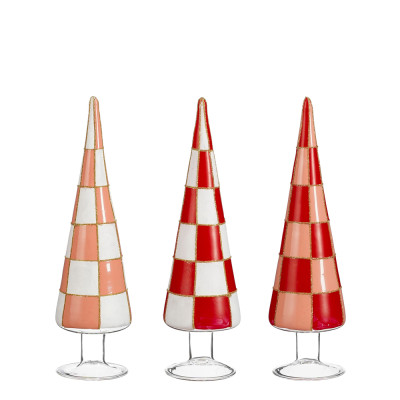 Alberello a quadri in vetro