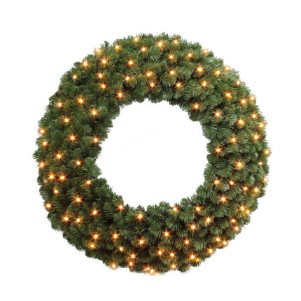 Corona verde illuminata 96led Corona verde illuminata 96led