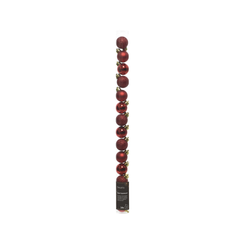 Palline per albero di natale 3cm (14 pezzi)