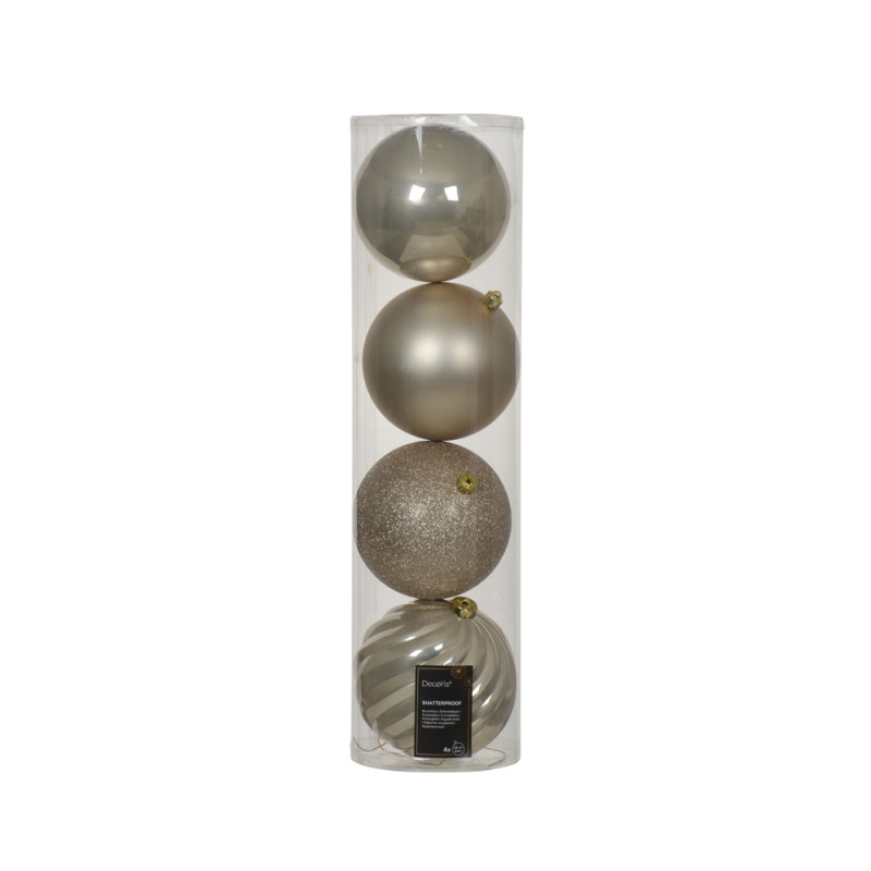 Sfere infrangibili assortite 14cm (4 pezzi)