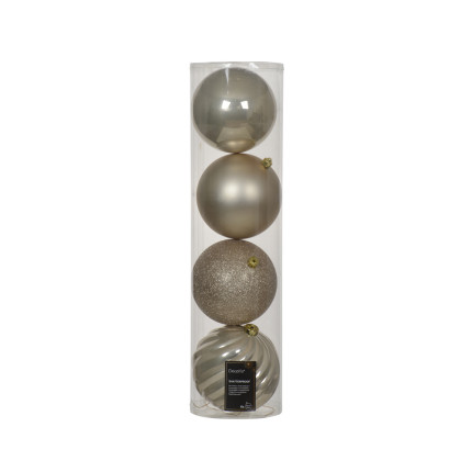 Sfere infrangibili assortite 14cm (4 pezzi)