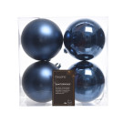 Sfere natalizie colorate 10cm (4 pezzi)