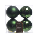 Sfere natalizie colorate 10cm (4 pezzi)