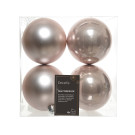 Sfere natalizie colorate 10cm (4 pezzi)
