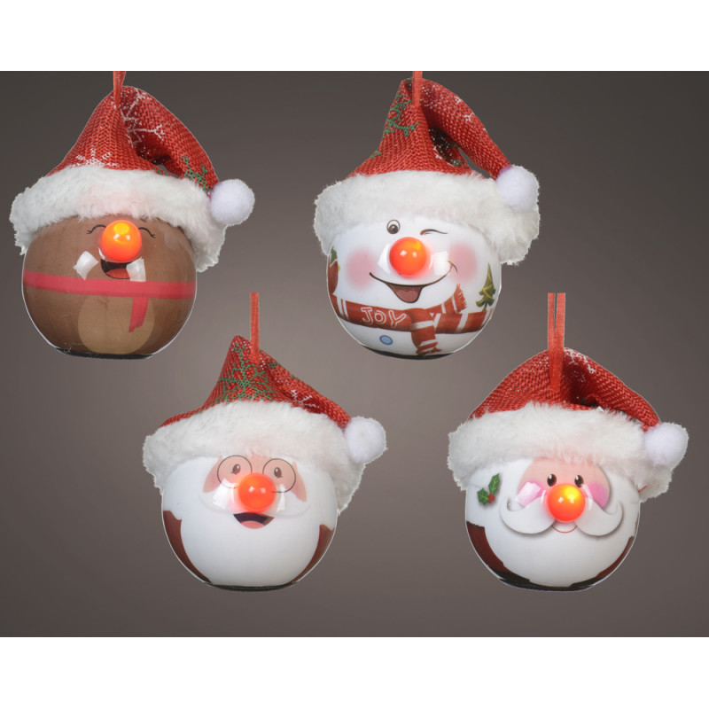 Sfera personaggio led 7cm