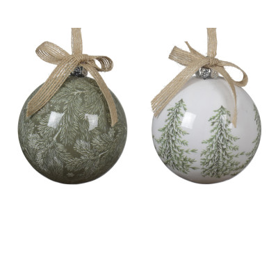 Sfera decori glitterati 9cm