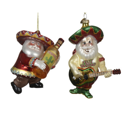 Santa claus vetro con sombrero 11
