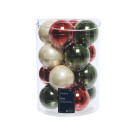 Sfere in Vetro Colorato 8cm (16 Pezzi)