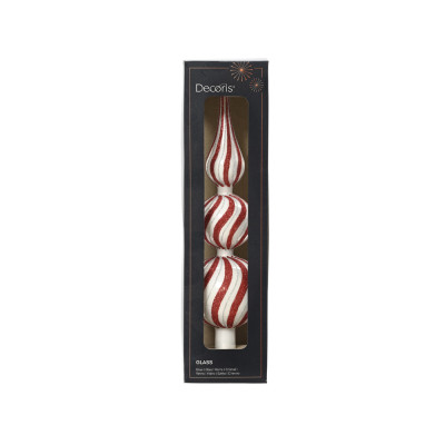 Puntale stripes in vetro