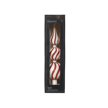 Puntale stripes in vetro