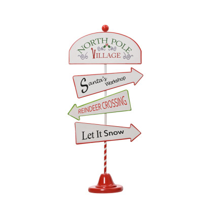 Cartello direzionale santa claus Cartello direzionale santa claus