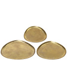 Piatto decorativo oro satinato