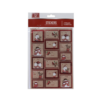 Stickers carta da pacco (32 pezzi)