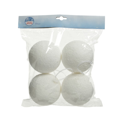 Palline di neve 10cm (4 pezzi)