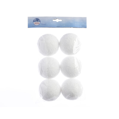 Palline di neve 8cm(6 pezzi)