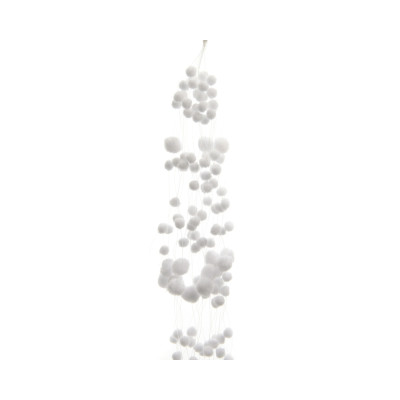 Ghirlanda di palline di neve 135cm