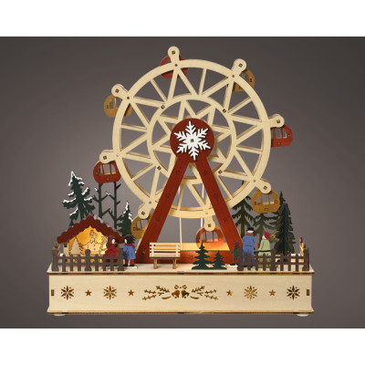 Ruota panoramica led in legno