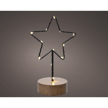 Sagoma stella microled con base 18cm Sagoma stella microled con base 18cm