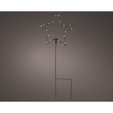 Sagoma stella  luminosa con piedistallo 15cm Sagoma stella  luminosa con piedistallo 15cm
