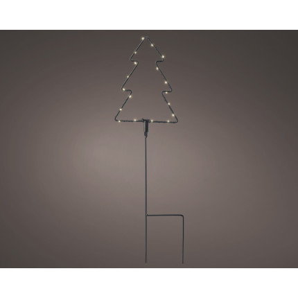 Sagoma albero luminoso con piedistallo 17cm Sagoma albero luminoso con piedistallo 17cm