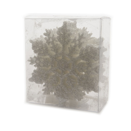 Fiocchi di neve plastica (12 pezzi)