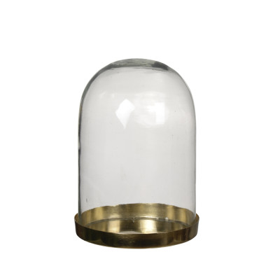 Cloche in vetro con base 25cm