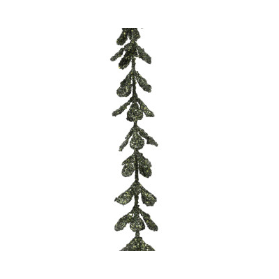 Ghirlanda di foglie glitterate 150cm