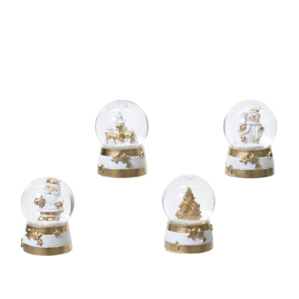 Carillon Globo D'Acqua Con Babbo Natale - Ampolla Musicale Natalizia Con Neve Scintillante E Melodia, Decorazione Elegante Per Natale