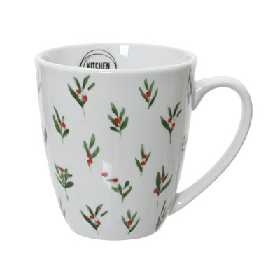 Mug porcellana con vischio